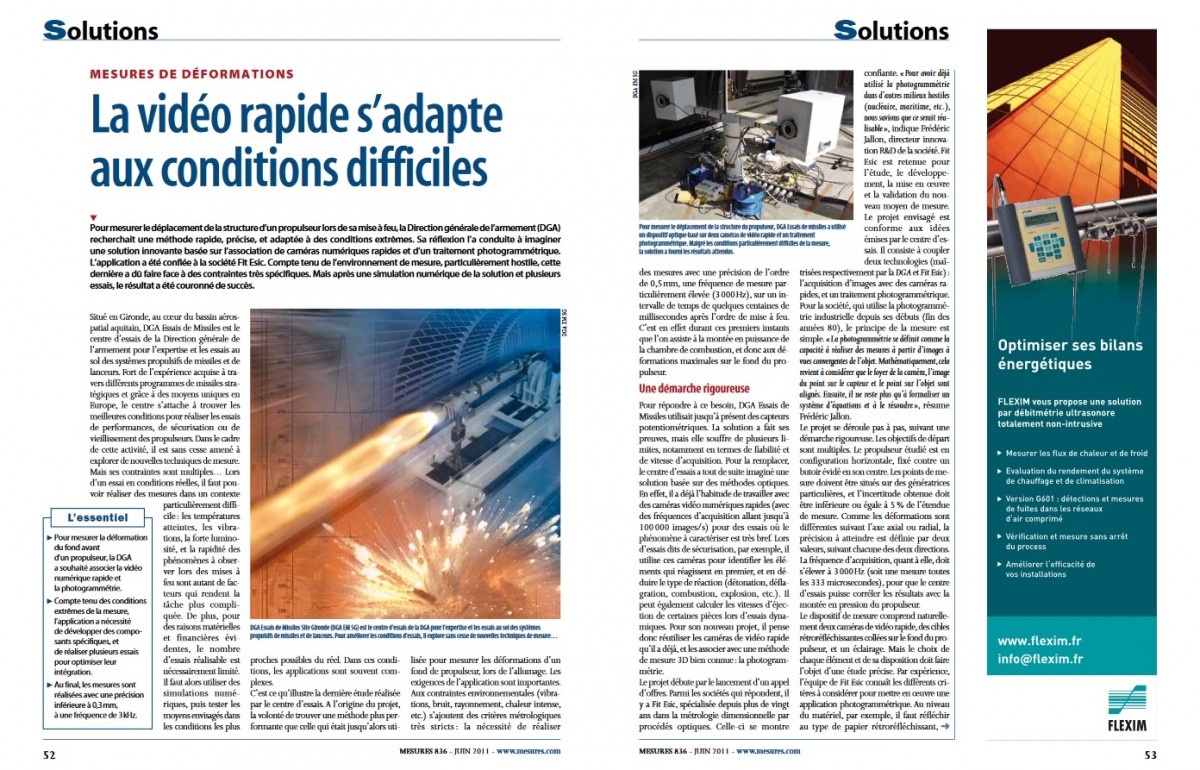 Conception d'un &eacute;clair annulaire sp&eacute;cifique pour la videogramm&eacute;trie